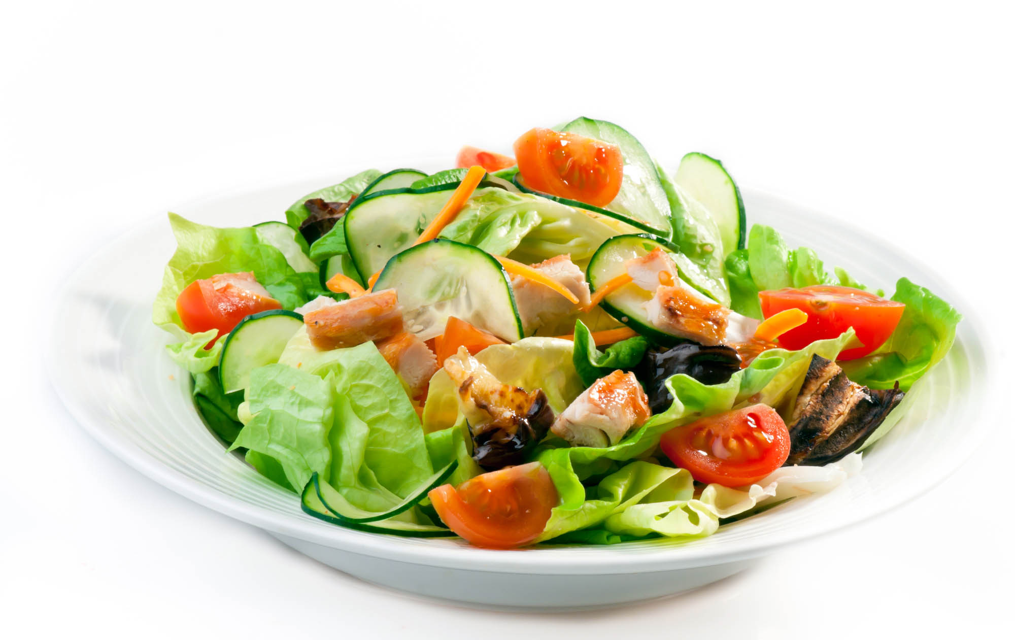 Salade C sar Au Poulet salade Verte Fromage Cro tons Sauce 